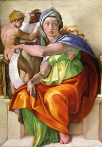 La Sibylle de Delphes, peinte par Michel-Ange