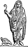 représentation d'un augure au temps de la Rome antique
