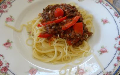 Recette : spaghettis « à la lentillaise »