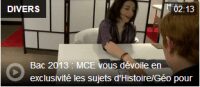 BAC 2013&nbsp;: Histoire Géo pour la filaire littéraire avec MCE