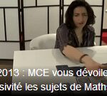 BAC 2013&nbsp;: Section mathématique pour le BAC S avec MCE