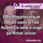 Le saviez-vous ? Michael Jackson et son buste égyptien.