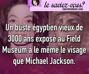 Le saviez-vous ? Michael Jackson et son buste égyptien.