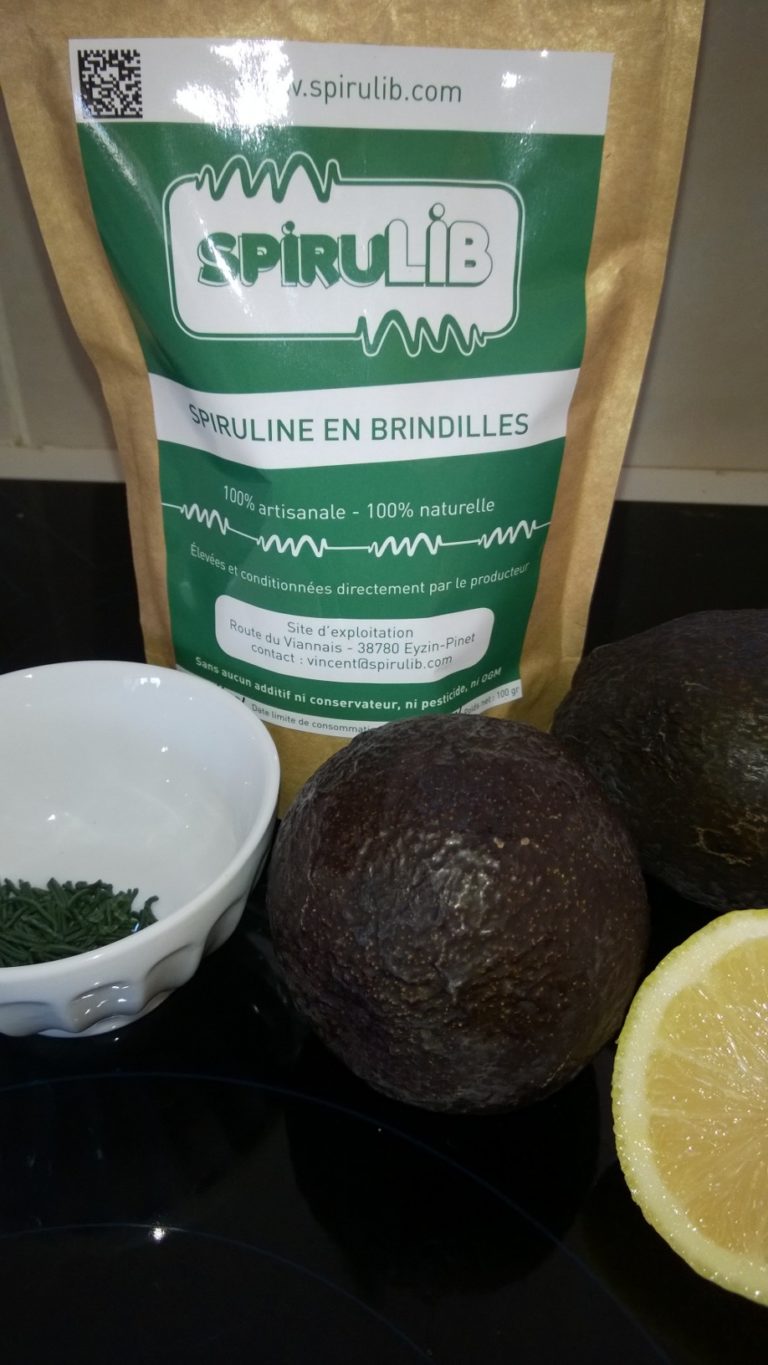 Recette : guacamole à la spiruline