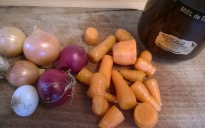 Recette : carottes et oignons confits au miel