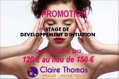 PROMOTION : STAGE DE DÉVELOPPEMENT D’INTUITIONS