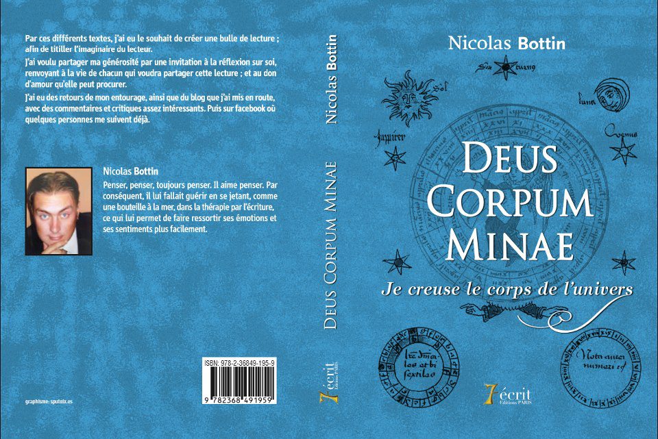 Gagnez le livre de Nicolas Bottin –  Deus Corpum Minae, je creuse le corps de l’univers