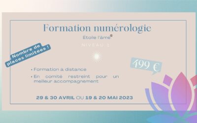 Formation Numérologie « Étoile de l’âme » © Niveau I en Avril et Mai 2023