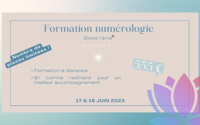 Formation Numérologie « Étoile de l’âme » © Niveau II : 17 & 18 juin 2023