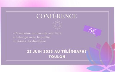 Conférence et dédicace au Télégraphe de Toulon : 22 Juin 2023