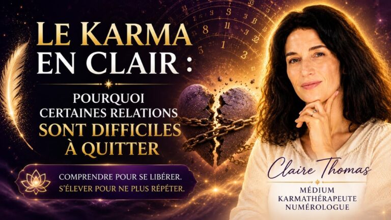 Affiche de l’émission Le Karma en Clair : pourquoi certaines relations sont difficiles à quitter.